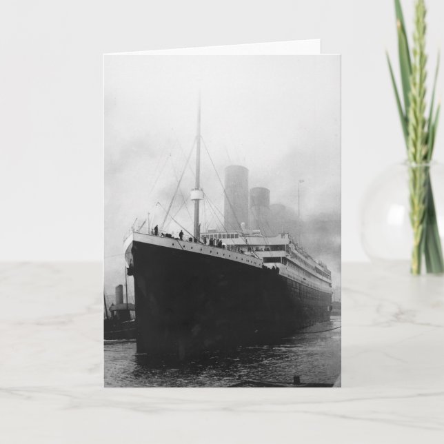 Titanisch im Dock in Southampton Karte (Vorderseite)