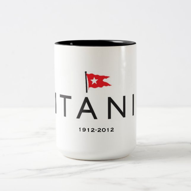 Titanische 100. Jahrestag Tasse mit WSL Logo (Mittel)