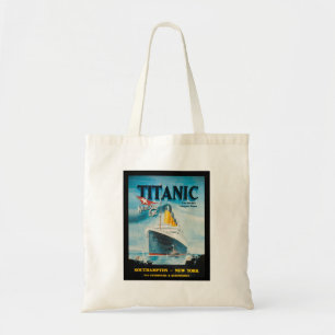 Titanische Vintage Plakat-Kunst Effektivwerts Tragetasche