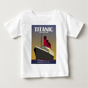 Titanischer Ozeandampfer-Kunst-Deko-Druck Baby T-shirt