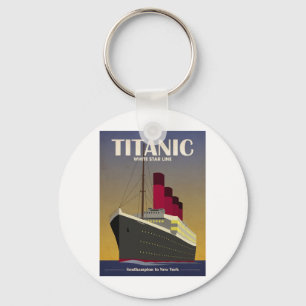 Titanischer Ozeandampfer-Kunst-Deko-Druck Schlüsselanhänger