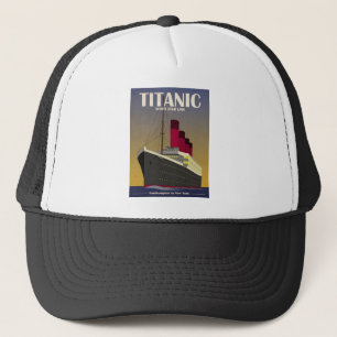 Titanischer Ozeandampfer-Kunst-Deko-Druck Truckerkappe