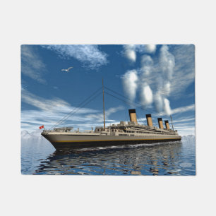 Titanisches Schiff - 3D render.j Fußmatte