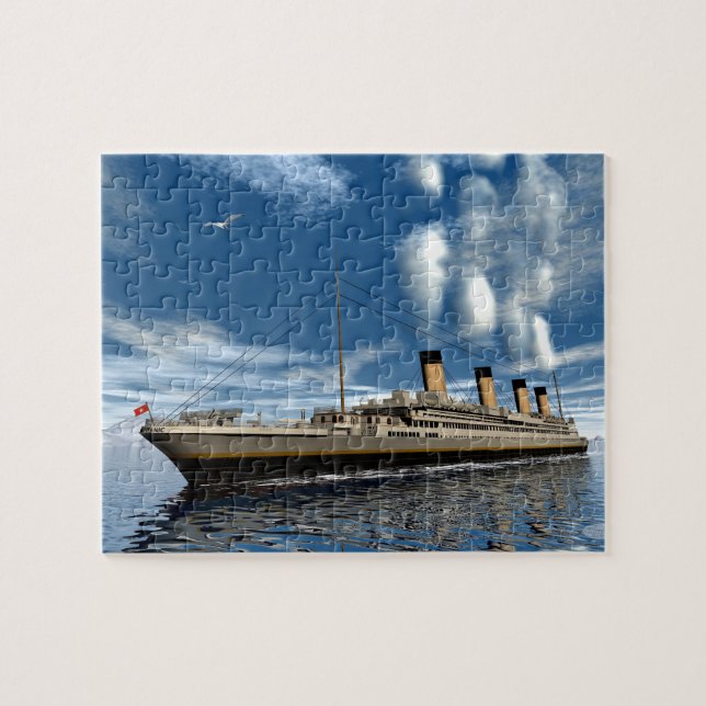 Titanisches Schiff - 3D render.j Puzzle (Horizontal)