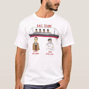 Titanisches Shirt mit des dem Designer und dem