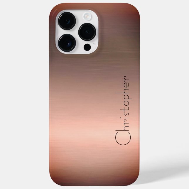 Titanium Bronze, rostfreier Stahl Case-Mate iPhone Hülle (Rückseite)