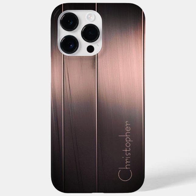 Titanium Bronze, rostfreier Stahl Case-Mate iPhone Hülle (Rückseite)