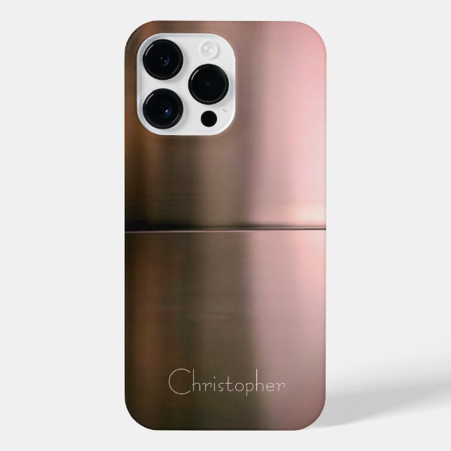 Titanium Bronze, rostfreier Stahl iPhone Hülle (Rückseite)