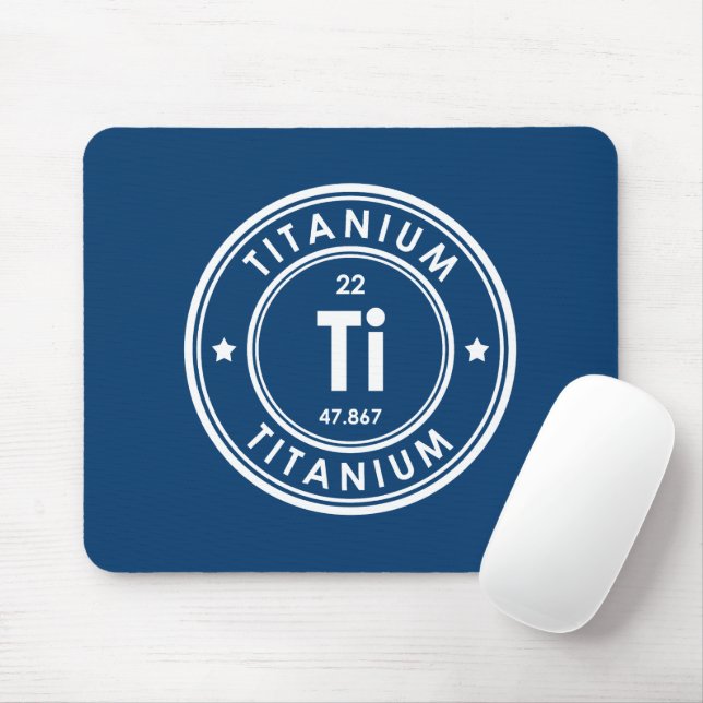 Titanium Element Blue Mouse Pad Mousepad (Mit Mouse)