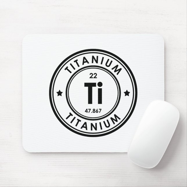 Titanium Element Mouse Pad Mousepad (Mit Mouse)
