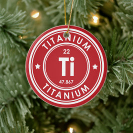 Titanium Element Red Keramik Ornament