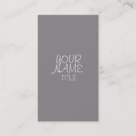 Titanium-Freehand einfach Visitenkarte