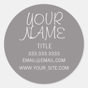 Titanium Freehand Simple Runder Aufkleber