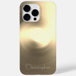 Titanium Gold Edelstahl-Druck Case-Mate iPhone 14 Pro Max Hülle