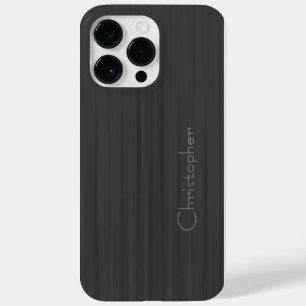 Titanium Grau Silver Stainless Steel Print Case-Mate iPhone 14 Pro Max Hülle