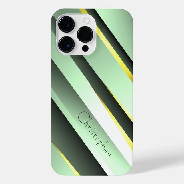 Titanium-grüne Edelstahl-Printwerbung iPhone Hülle (Rückseite)