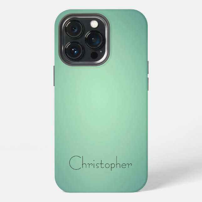 Titanium Hellgrün Edelstahl Druck iPhone Hülle (Hinten)
