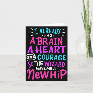 Titanium-Hüftersatz-Operationshumor Lustig Neue H Karte