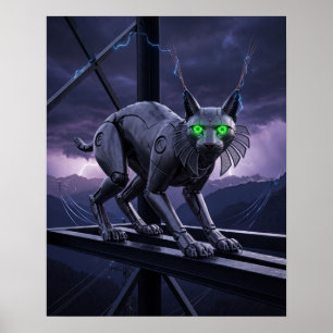 Titanium Lynx High Voltage Ridge Kunstwerk Poster