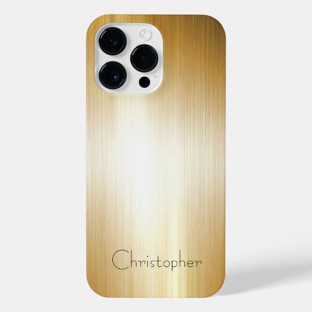 Titanium Orange Silber, rostfreier Stahl iPhone Hülle (Rückseite)