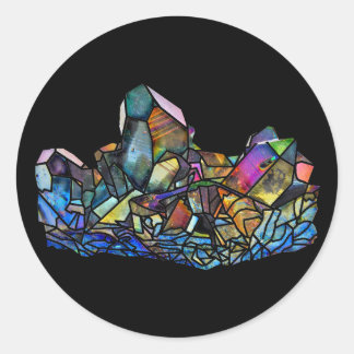 Titanium Quarz Crystal Cluster Edelsteine Stickers