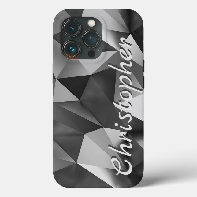 Titanium silber Shiny Edelstahl Metallic Case-Mate iPhone Hülle (Rückseite)