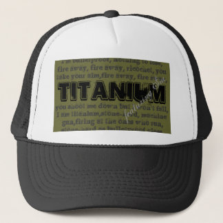 Titanliedfernlastfahrerhut mit olivgrünem truckerkappe