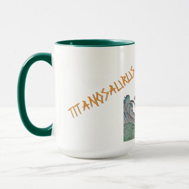 Titanosaurus Der Titanic-Echse Becher Tasse (Links)