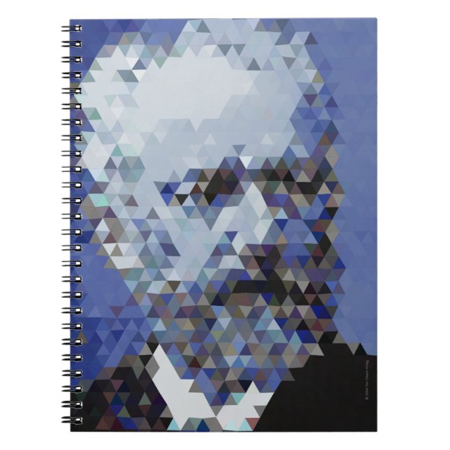Titans of Music: Tchaikovsky-Notebook (Low-Poly) Notizblock (Vorderseite)