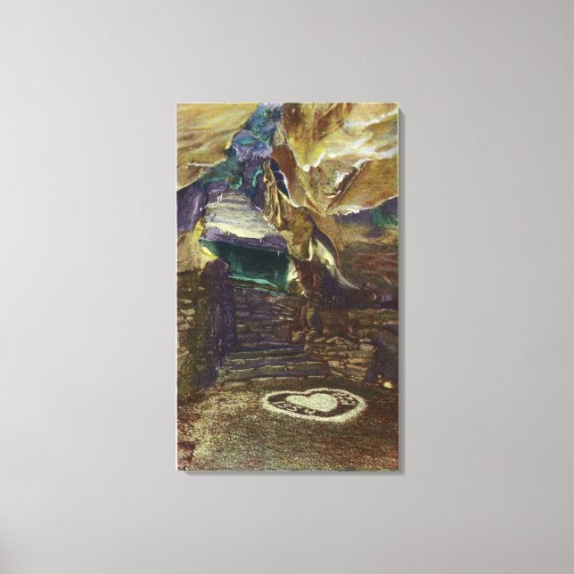 Titans Tempelbalkonblick auf die Bridal Leinwanddruck (Vorderseite)