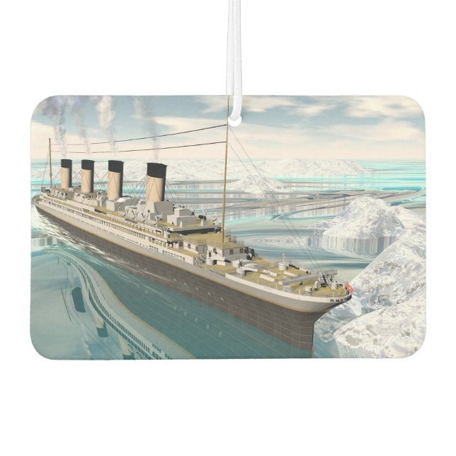 Titanschiff - 3D-Darstellung Autolufterfrischer (Vorderseite)