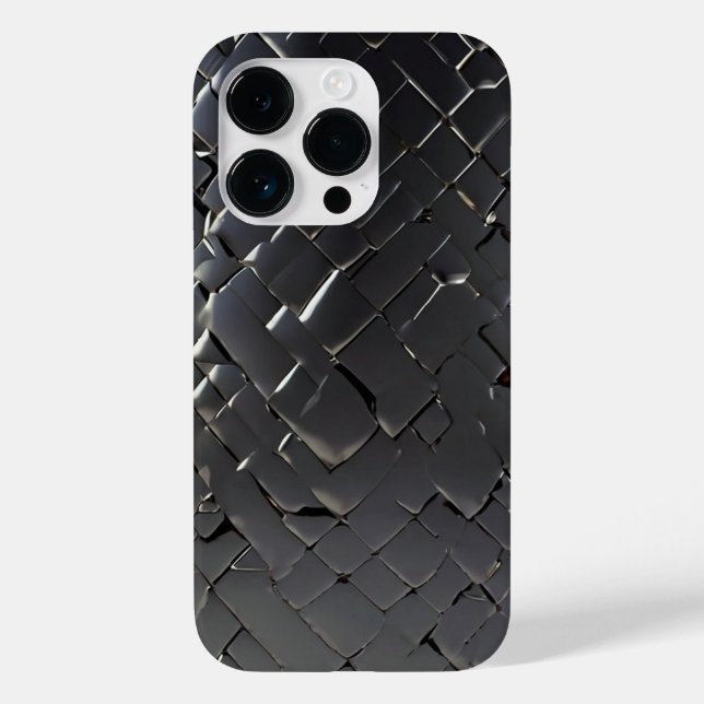 Titansilber, rostfreier Stahl Case-Mate iPhone Hülle (Rückseite)