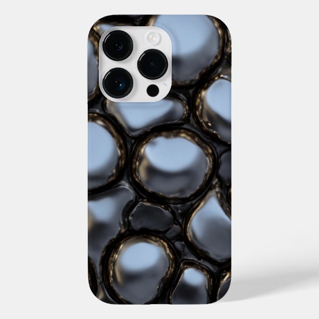 Titansilber, rostfreier Stahl Case-Mate iPhone Hülle (Rückseite)