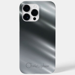 Titansilber, rostfreier Stahl Case-Mate iPhone 14 Pro Max Hülle