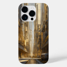 Titansilber und Gold Edelstahl-Druck Case-Mate iPhone 14 Pro Hülle