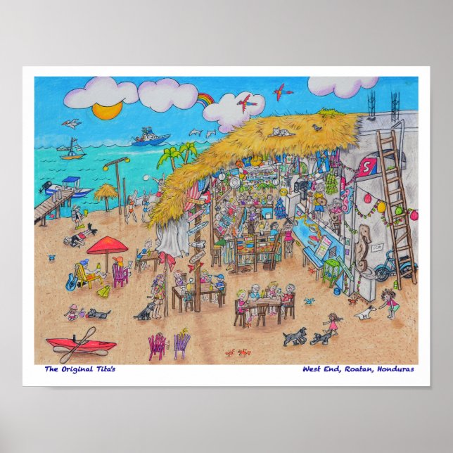 Titas rosa Seepferd Poster (Vorne)