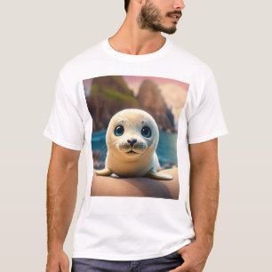 **Titel:** 3D Baby Siegel Character Design **Descr T-Shirt