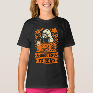 Titel: A Ghoul Lieben to Read Bookworm Halloween G T-Shirt