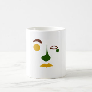 Titel Abstraktes Gesicht: Tropisch Kaffeetasse