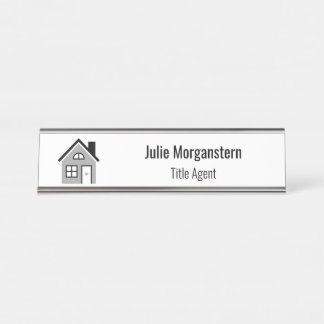 Titel Agent Schreibtischnamensplakette
