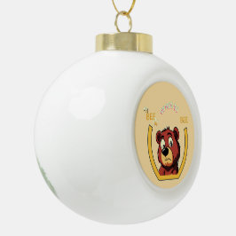 Titel Bee oder nicht Bee Bär - Shakespeare Humor  Keramik Kugel-Ornament