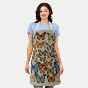 Titel: "Butterfly Dreams: Eleganter Afron-Designer Schürze