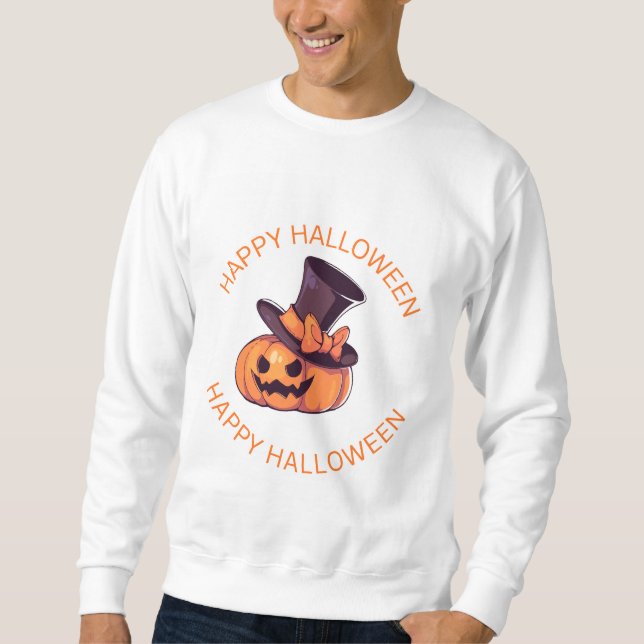 Titel: Cartoon Pumpkin with Top Hat - Happy Hallow (Vorderseite)
