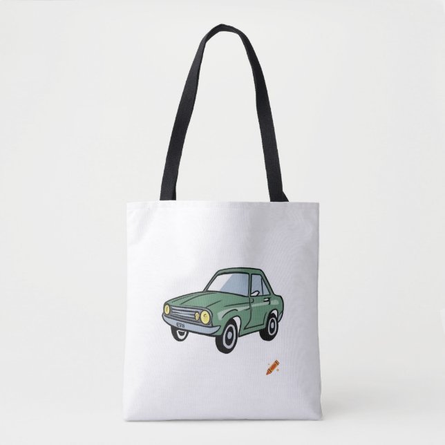 Titel: "Comic Style Car: Lebhaftes und dynamisches (Vorderseite)