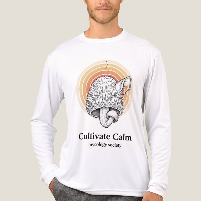Titel: Cultiva Calm - Mycology Society Design Tri-Blend Shirt (Vorderseite)