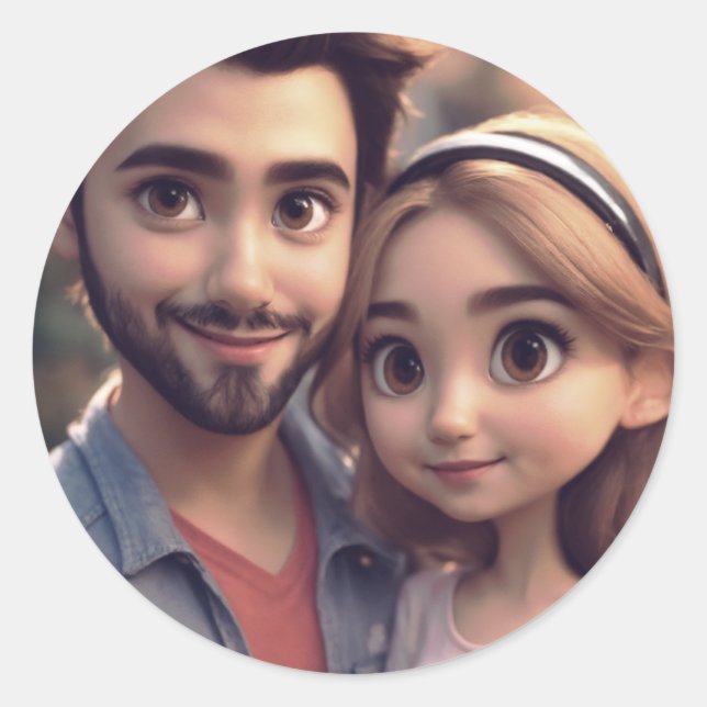 Titel: Custom Round Stickers - Personalize your St (Vorderseite)