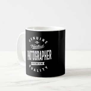 Titel des Jobs für Fotografen Kaffeetasse