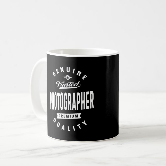 Titel des Jobs für Fotografen Kaffeetasse (Vorderseite Links)