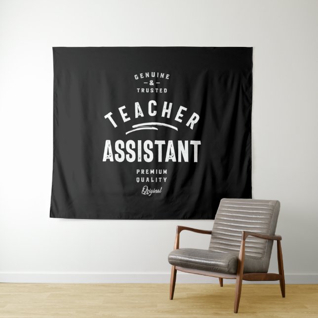 Titel des Lehrerassistenten Wandteppich (Beispiel (Horizontal))