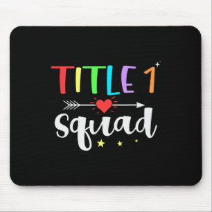 Titel Eins 1 Lehrer-Team Süß Zurück zur Schule  Mousepad